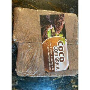 Coco Coir Brick for Plants, 2 Packs 100% Natural Organic Compressed Coconut Coir